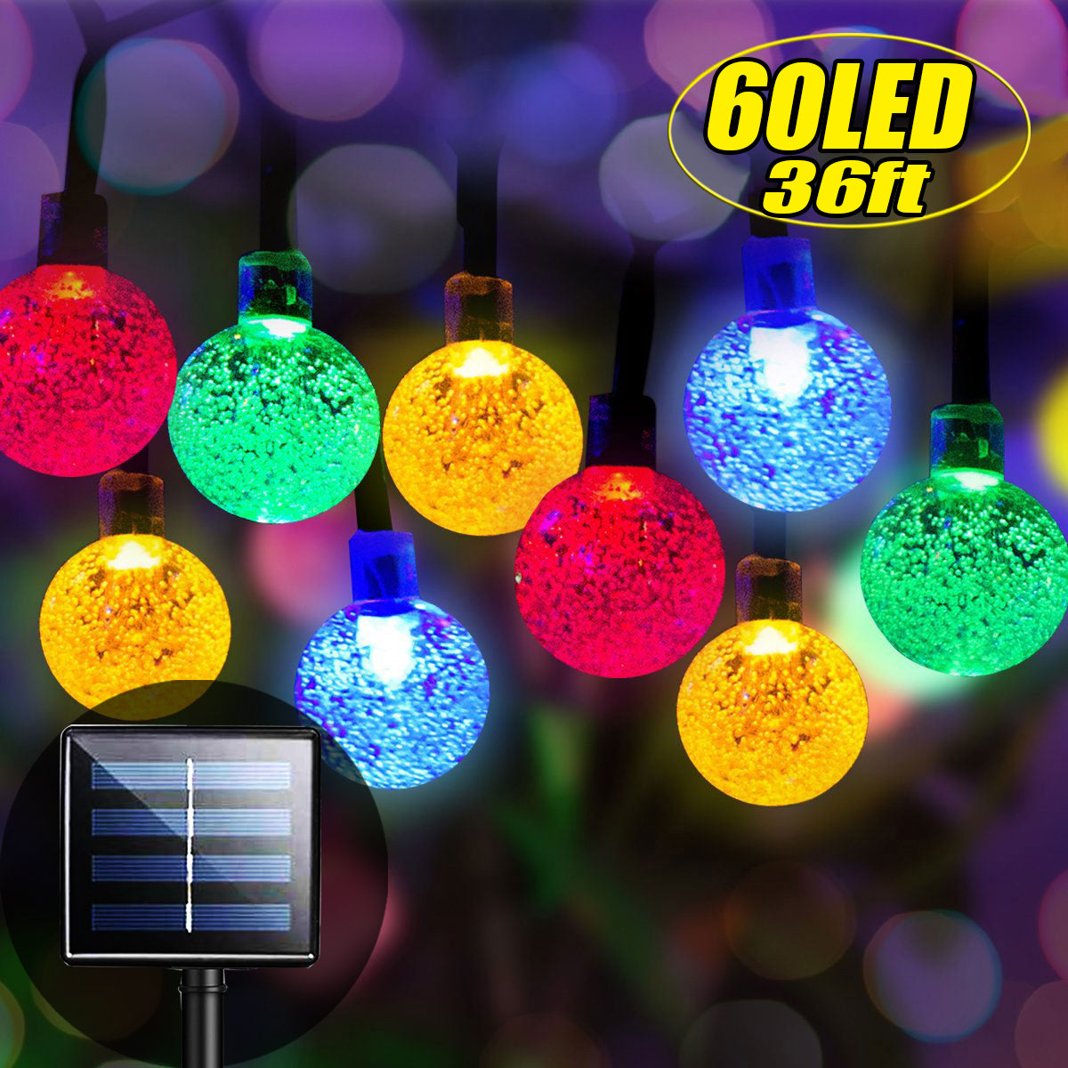 50 LED Solar String Lights Patio Party Yard Garden Wedding Waterproof  Outdoor